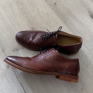 Cole Haan Cambridge British Tan‎ Wingtip Oxfords size 9 M